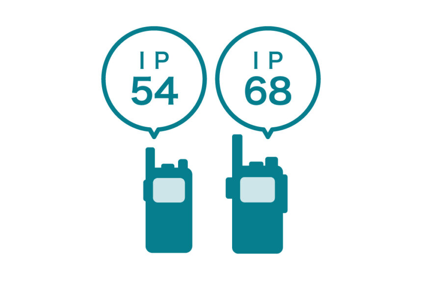 IP54とIP68のトランシーバーのイメージ