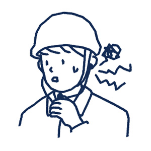 よく聞こえないイメージのイラスト