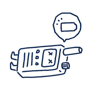 バッテリー切れのイラスト