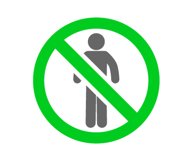 立入禁止のイラスト